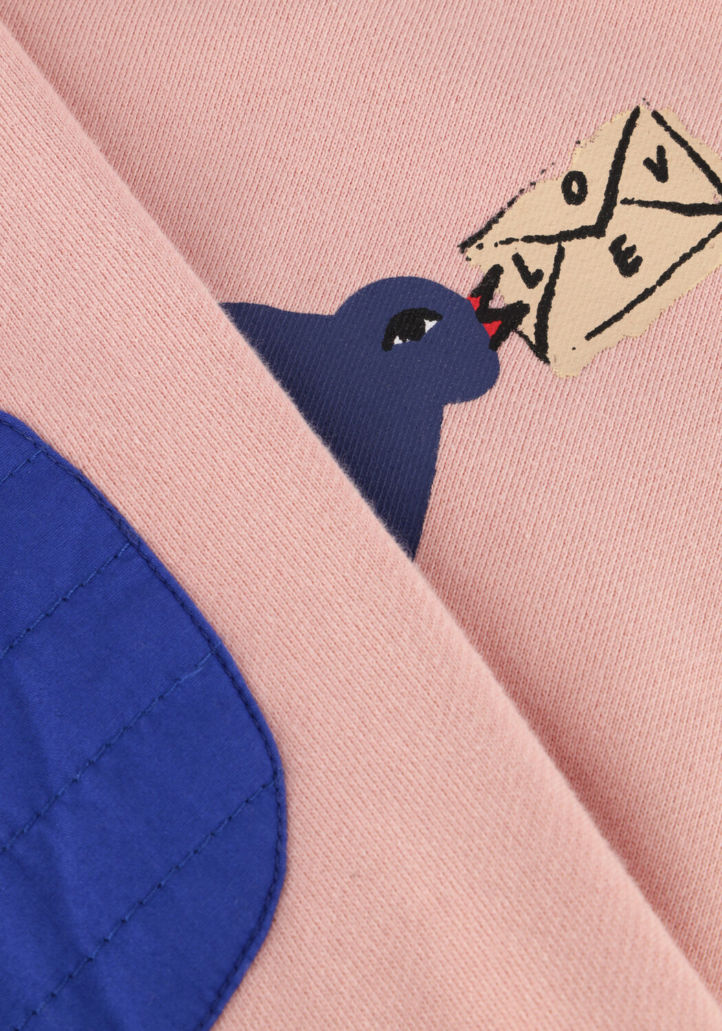 Rosane Jelly Mallow Sweatshirt BIRD SWEATSHIRT PINK - large