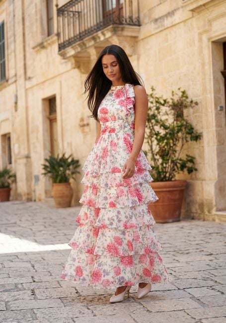 Creme NEO NOIR Maxikleid MARLI BIG FLOWER DRESS - large