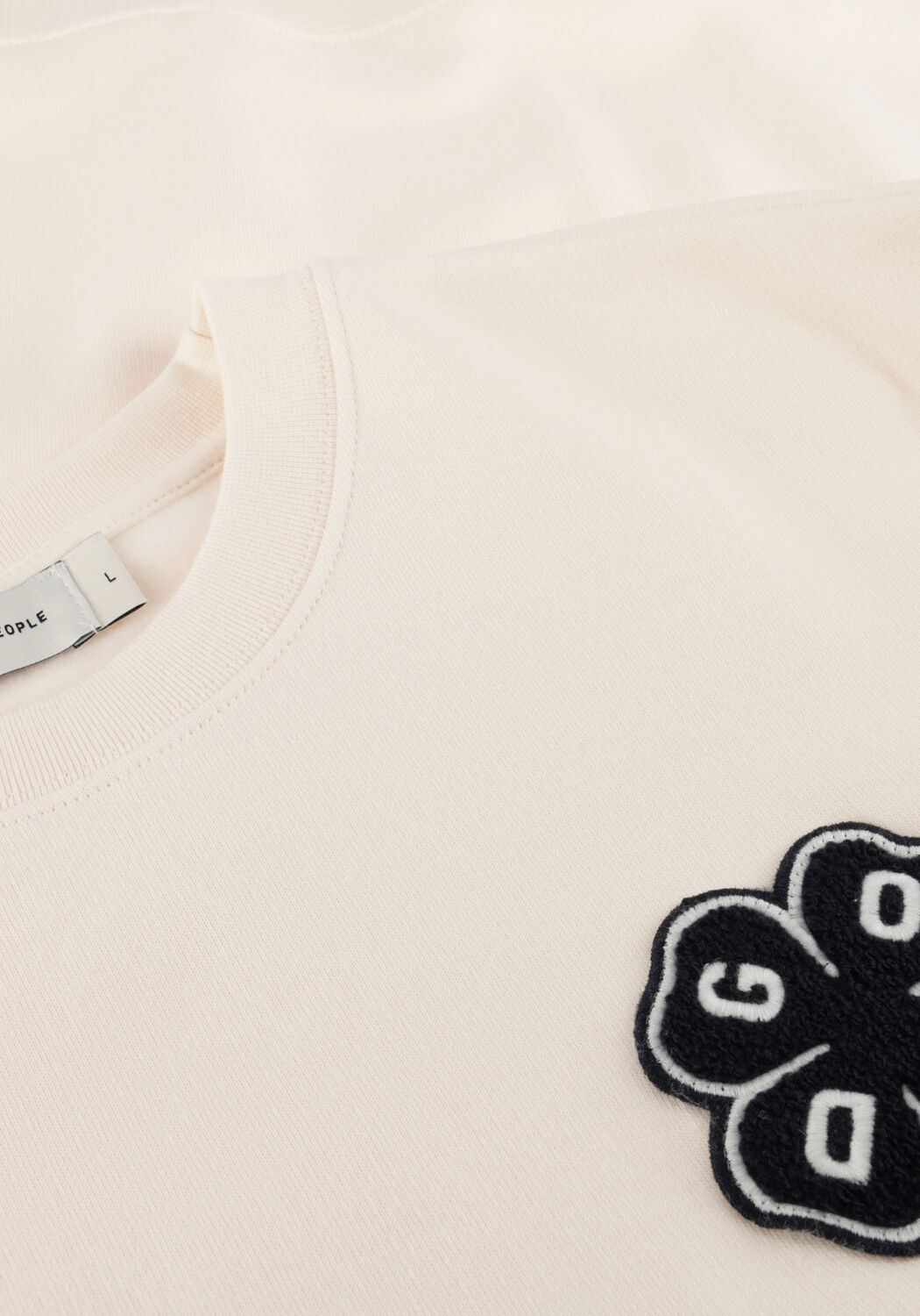 Ecru THE GOODPEOPLE Sweatshirt LOGAN - large