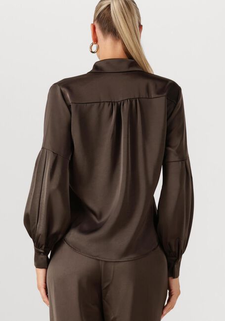 Braune NEO NOIR Blusen NAJA SATIN SHIRT - large