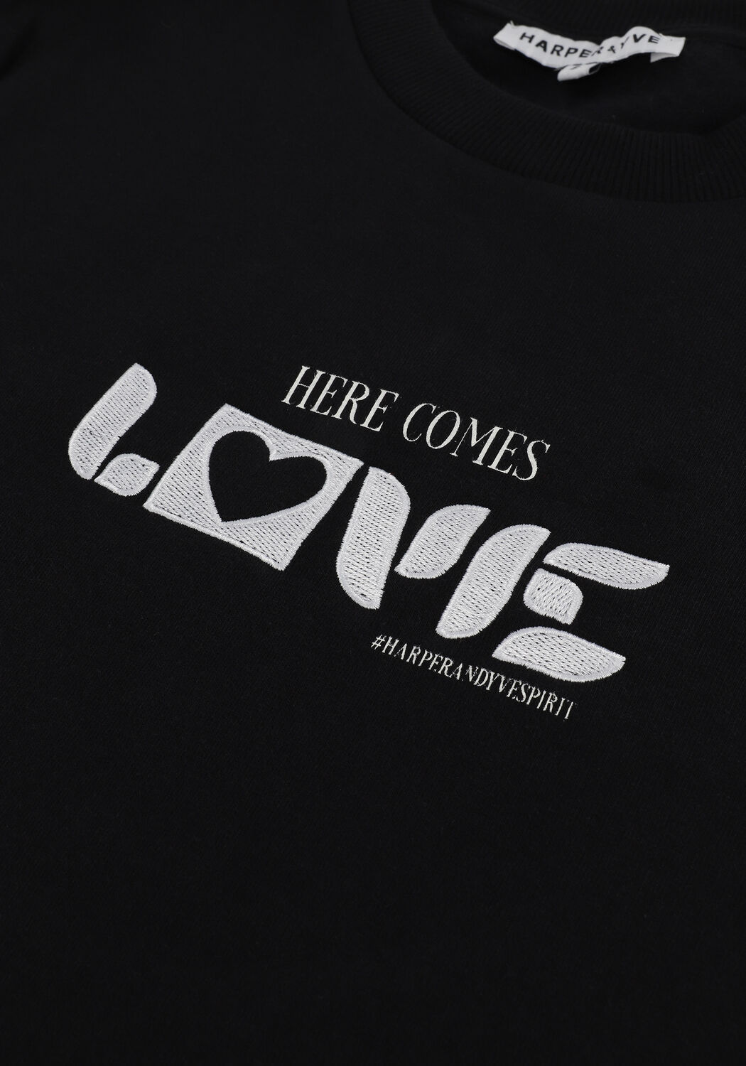 Schwarze HARPER & YVE Sweatshirt LOVE-SW - large