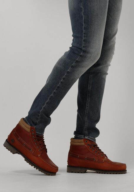 Cognacfarbene TIMBERLAND Schnürboots AUTHENTIC MID LACE UP BOOT M - large