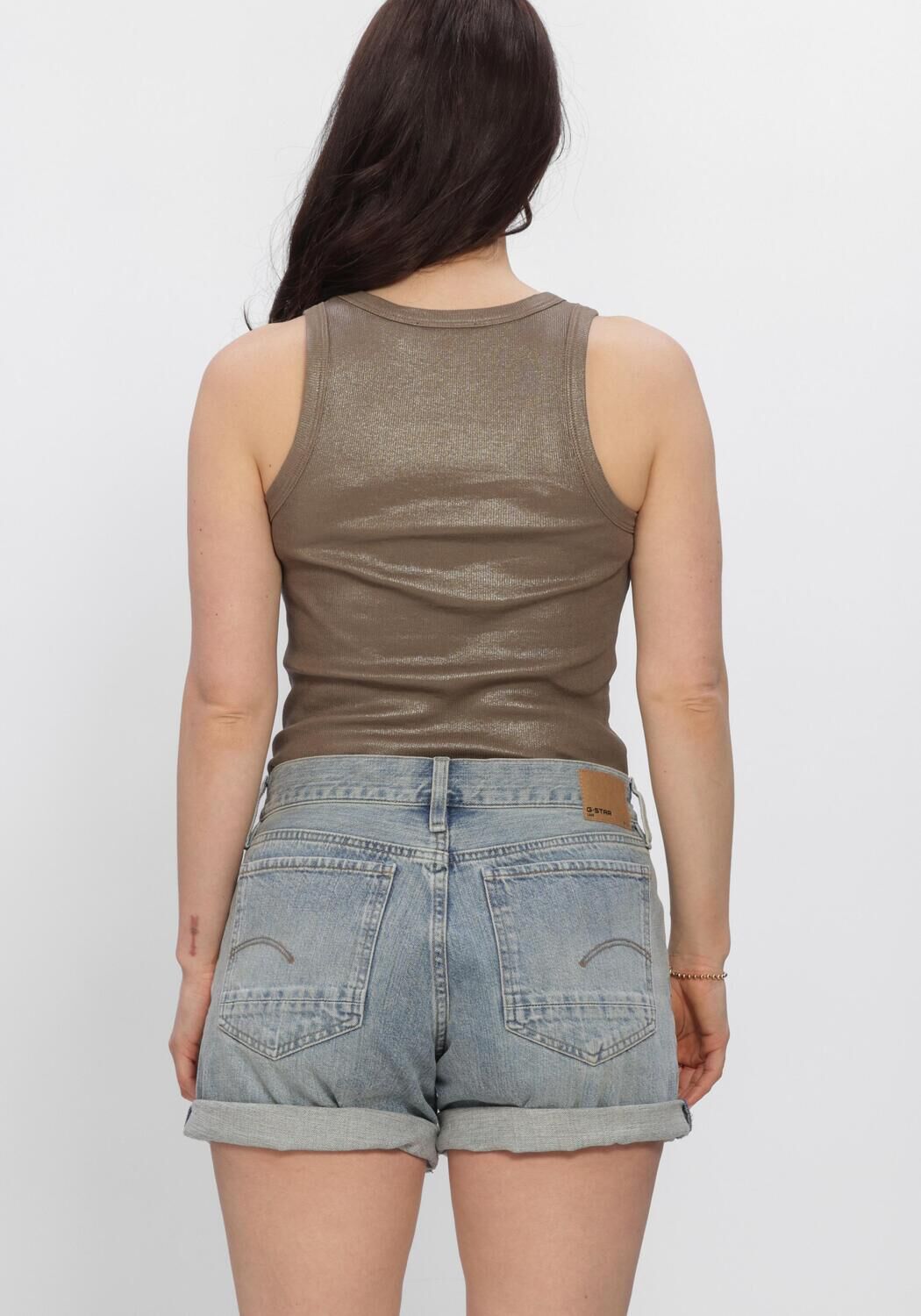 Sand SUMMUM Top RIB TANKTOP COTTON RIB - large