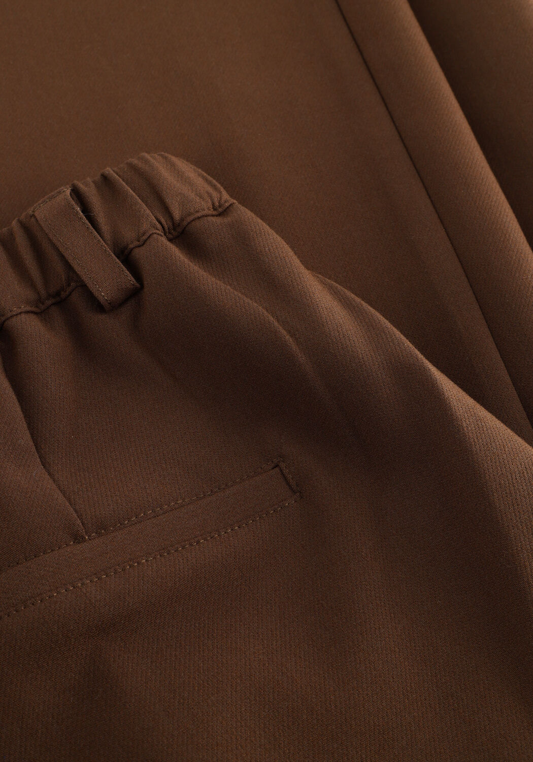 Braune ANOTHER LABEL Lange Hosen MOORE PLEATED PANTS - large