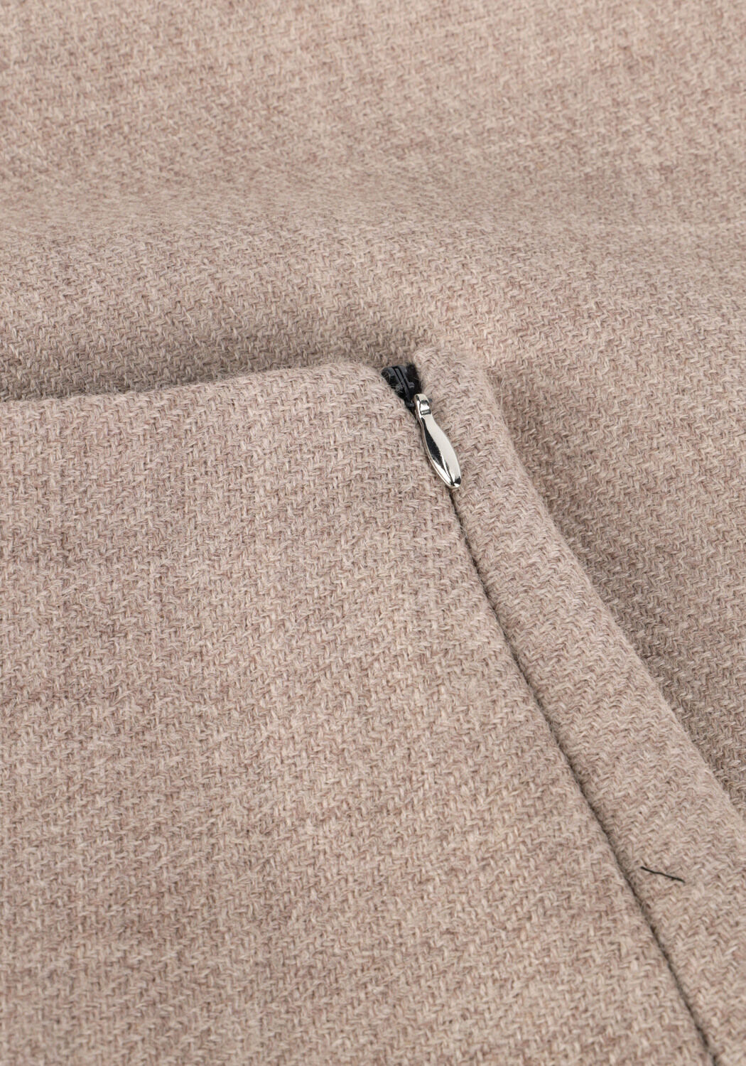 Taupe VANILIA Minirock WOOL MINI SKIRT - large