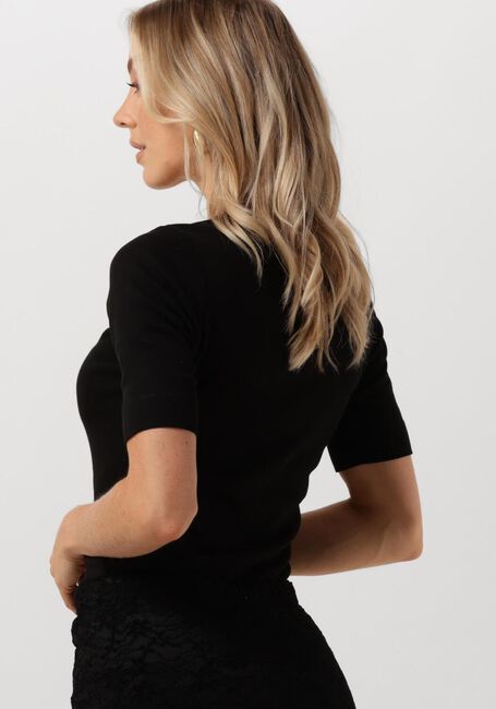 Schwarze CO'COUTURE Top GRANNY LOGO TEE - large
