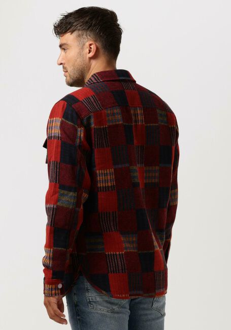 Rote SCOTCH & SODA Overshirt JACQUARD PATCHWORK-CHECK OVERSHIRT - large