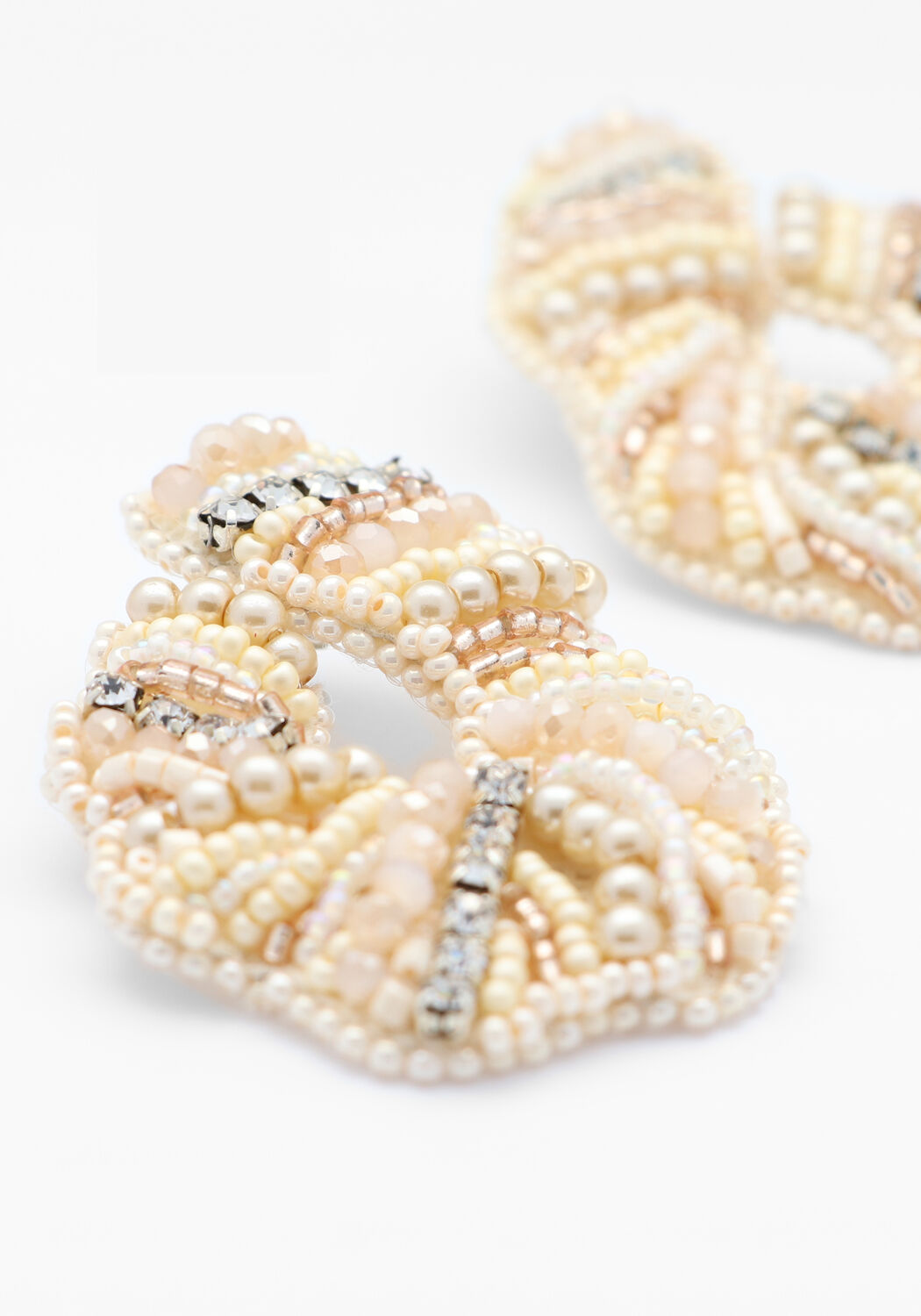 Beige PAULIE POCKET Ohrringe GLAMOROUS CURL EARRINGS - large