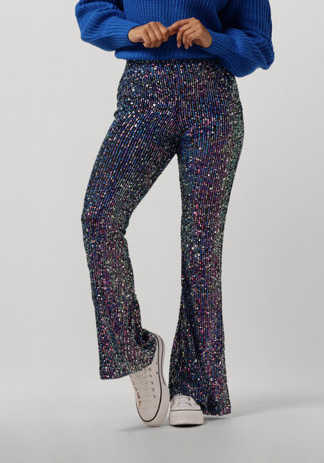 Blaue COLOURFUL REBEL Schlaghose STEFFIE SEQUINS FLARE - large