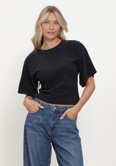 Schwarze NEO NOIR T-shirt ASHA BOXY TEE - large