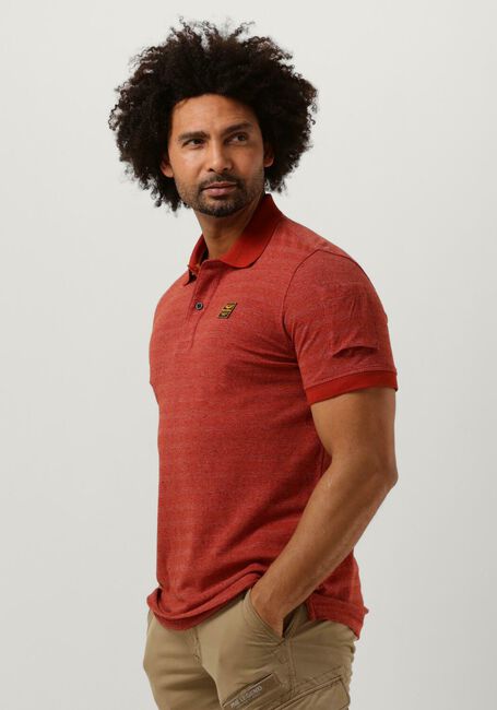 Rote PME LEGEND Polo-Shirt SHORT SLEEVE POLO JACQUARD PIQUE - large