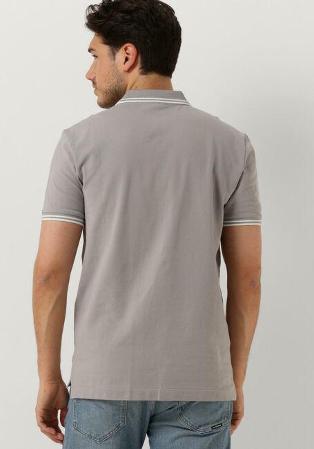 Hellgrau G-STAR RAW Polo-Shirt DUNDA SLIM STRIPE POLO S/S - large