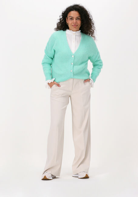 Grüne SUMMUM Strickjacke CARDIGAN FEATHER LIGHT ALPACA - large