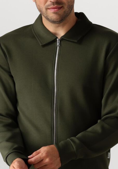 Grüne SELECTED HOMME Strickjacke SLHEMANUEL SOFT FULL ZIP SWEAT NOOS - large
