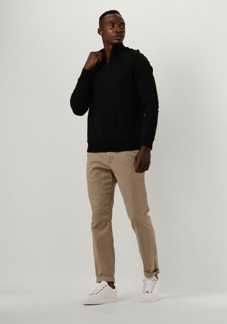 Schwarze SELECTED HOMME Pullover SLHBERG HALF ZIP CARDIGAN NOOS - large
