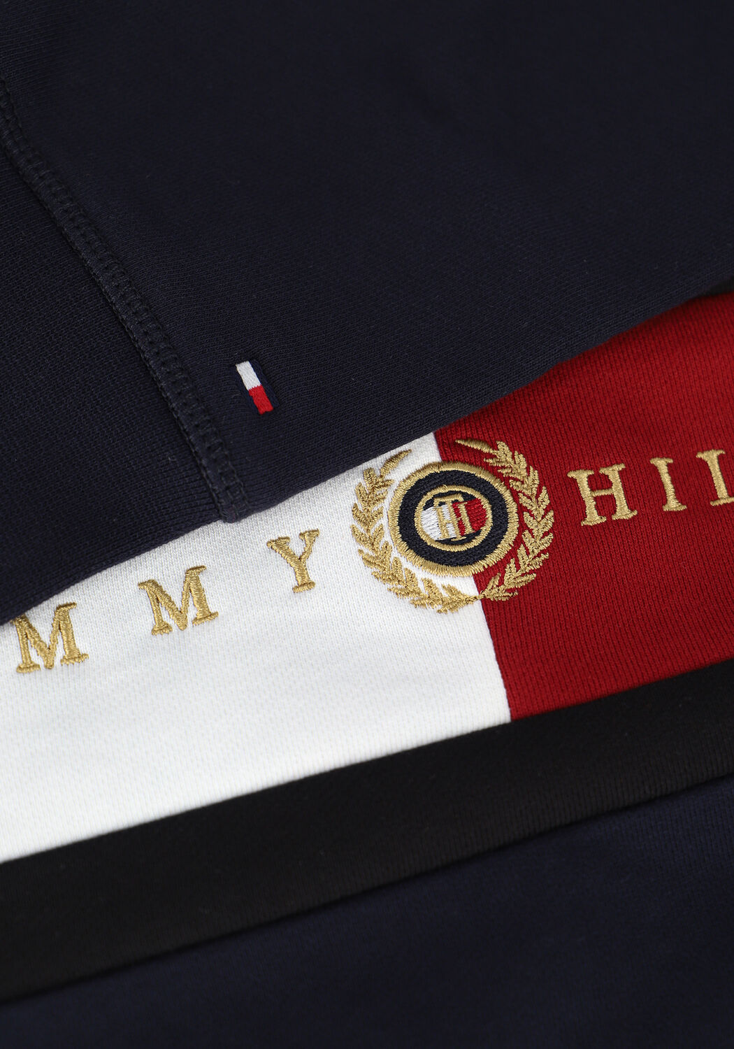 Dunkelblau TOMMY HILFIGER Sweatshirt ICON INSERT CREWNECK - large