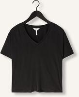 Schwarze OBJECT T-shirt OBJANNIE RE S/S V-NECK TOP Schwarze OBJECT T-shirt OBJANNIE RE S/S V-NECK TOP - medium