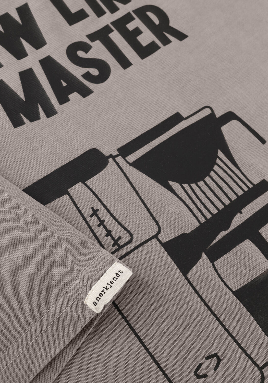 Graue ANERKJENDT T-shirt AKVILLADS BREWLIKEAMASTER SS TEE - large