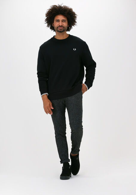 Schwarze FRED PERRY Pullover CREW NECK SWEATSHIRT - large