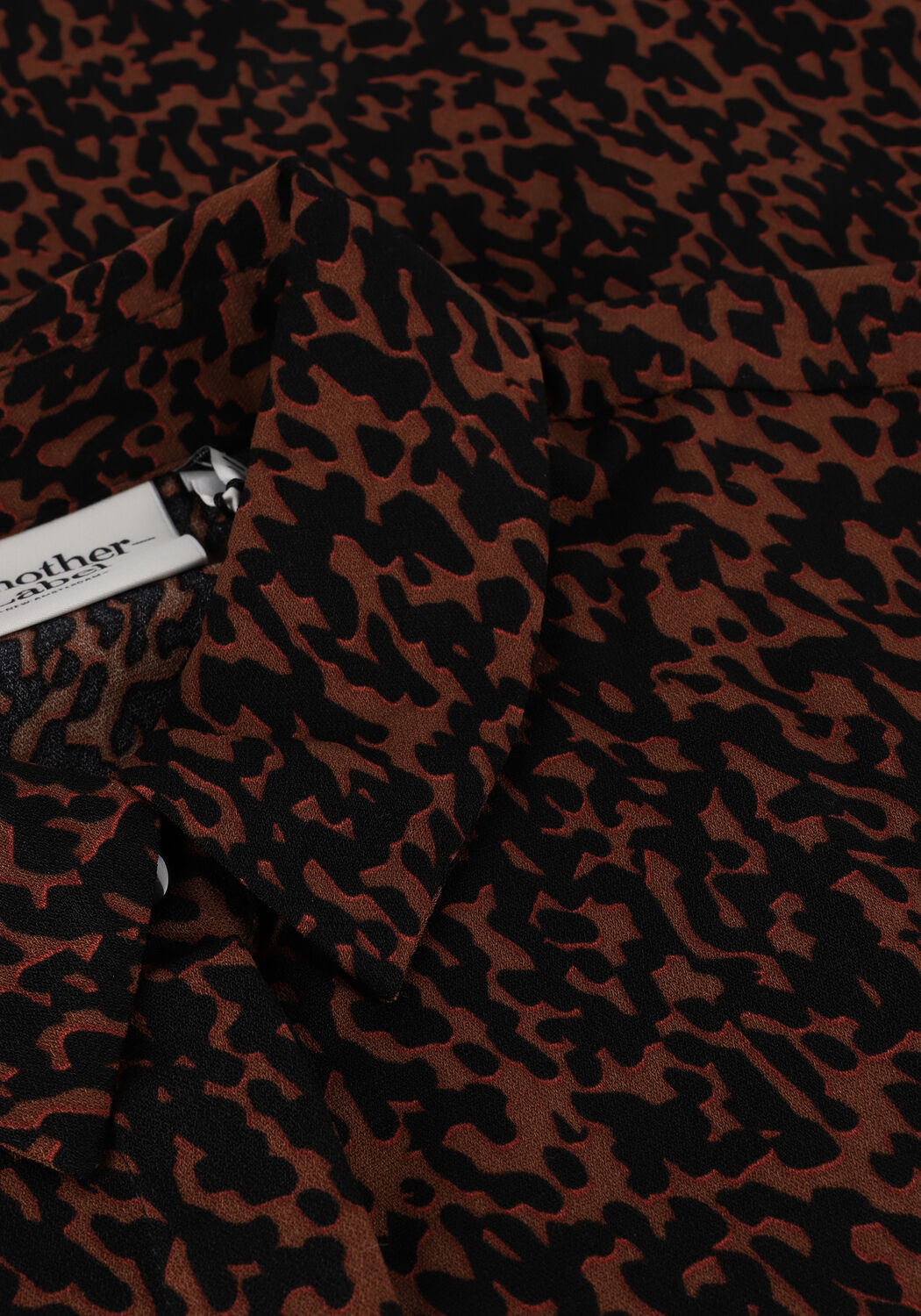 Braune ANOTHER LABEL Midikleid KUKKA ANIMAL DRESS - large