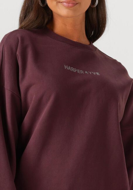 Bordeaux HARPER & YVE Sweatshirt RHINESTONE-SW - large