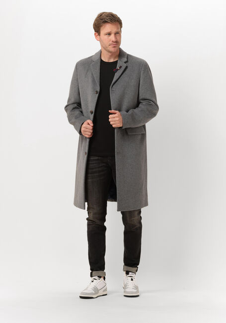 Graue SCOTCH & SODA Mäntel CLASSIC WOOL-BLEND OVERCOAT - large