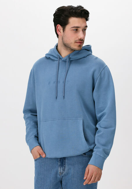 Blaue EDWIN Sweatshirt KATAKANA NATURAL HOODIE SWEAT - large
