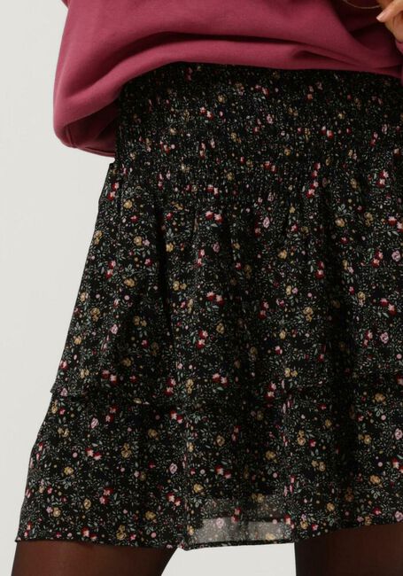 Dunkelgrün COLOURFUL REBEL Minirock NOELA MINI FLOWER MINI LAYER SKIRT - large