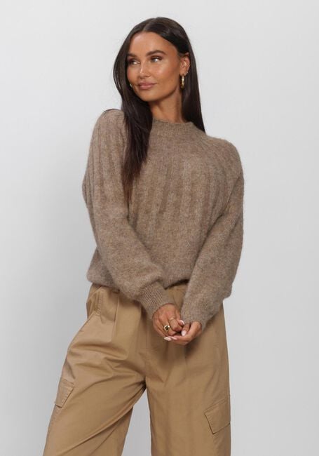 Camelfarbene BY-BAR Pullover ZOE PULLOVER - large