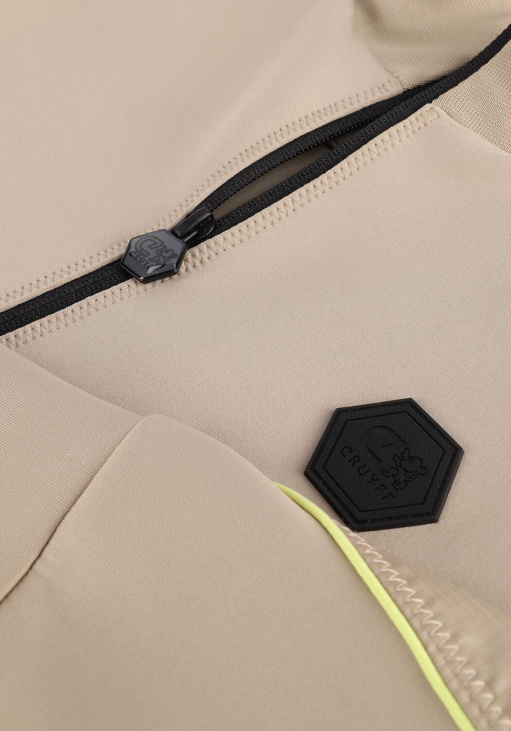 Sand CRUYFF Strickjacke SAUL TRACK TOP - SCUBA / LIGHTWEIGHT CRINKLE RIPSTOP - large