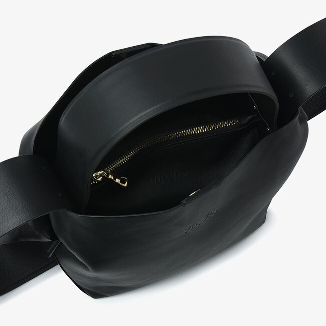 Schwarze VIA VAI Handtasche NODO FABI - large