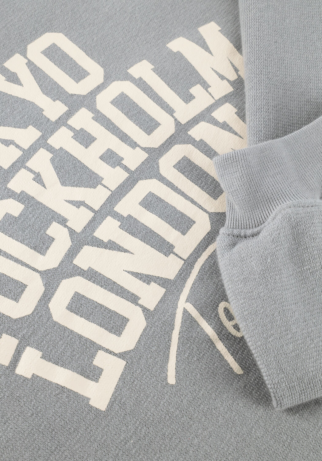 Graue PENN & INK Sweatshirt SWEATER PRINT - large