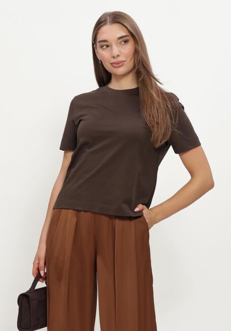 Braune SELECTED WOMEN T-shirt SLFESSENTIAL SS BOXY TEE - large