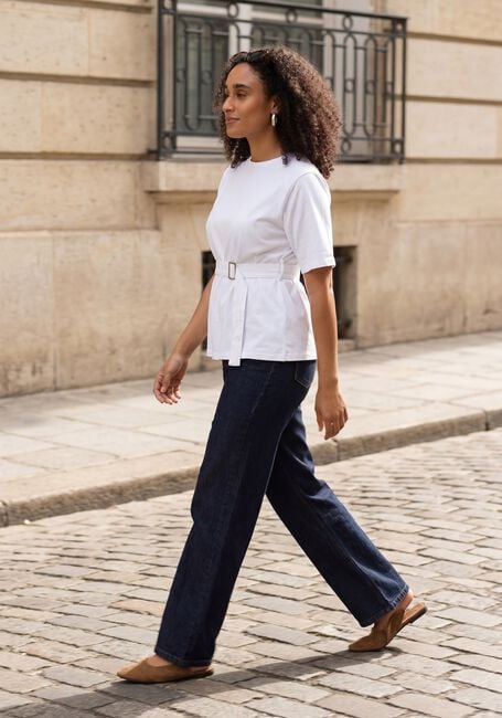 Wei&szlig;e MY ESSENTIAL WARDROBE Tops & T-shirts MWAPIR BELT TEE - large