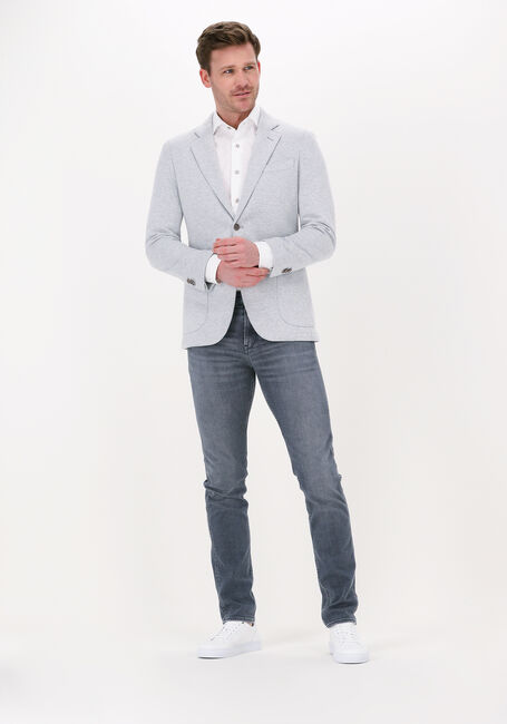 Beige PROFUOMO Sakkos JACKET KNIT TWO TONNE LT GREY - large