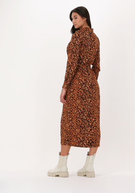 Braune ANOTHER LABEL Midikleid ADELEIDE DRESS L/S - large