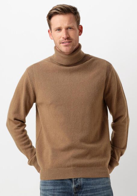 Braune ANERKJENDT Rollkragenpullover AKNICO SOLID ROLL NECK LAMBSWOOL - large