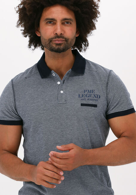 Dunkelgrau PME LEGEND Polo-Shirt SHORT SLEEVE POLO TWO TONE PIQUE - large