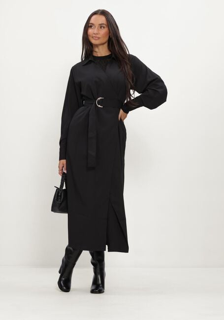 Schwarze LINA LOCCHI Maxikleid LL-BELINDA - large