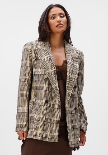 Braune HAUTE L'AMITI&Eacute; Blazer BLANKET CHECK BLAZER - large