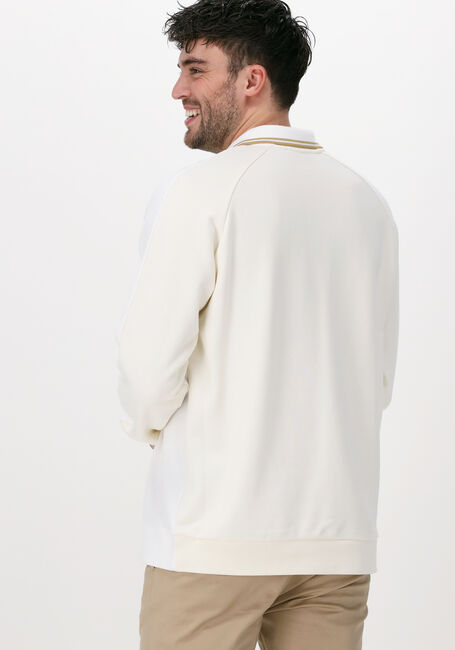 Weiße FRED PERRY Sweatshirt SWEATSHIRT PANEL POLO SHIRT - large