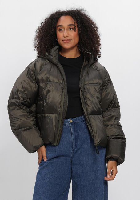 Khaki WITHBLACK Wattierte Jack WBLEMMA SHORT DOWN PUFFER JKT - large
