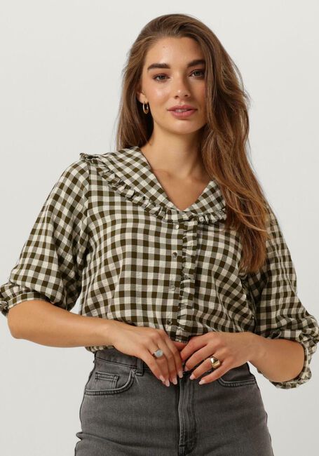 Grüne SELECTED FEMME Jack NIKITA CHECK SHIRT JACKET - large