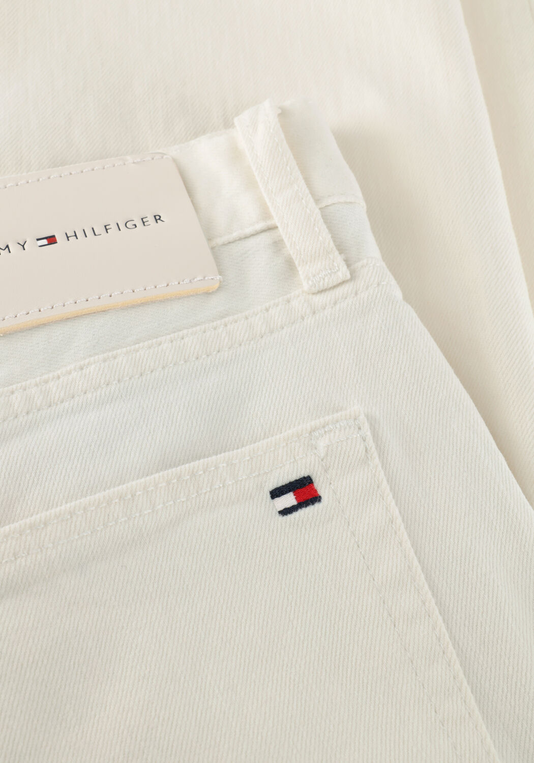 Wei&szlig;e TOMMY HILFIGER Straight leg jeans SLIM STRAIGHT DENTON WHITE DC - large