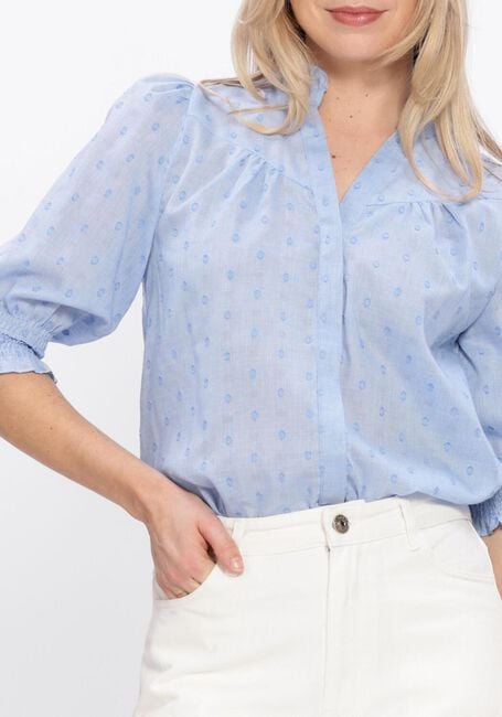 Hellblau NEO NOIR Blusen DIANA DOBBY S BLOUSE - large
