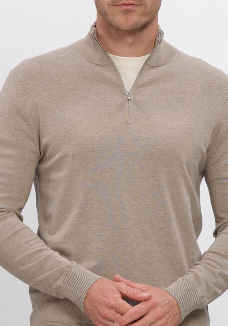 Beige PROFUOMO Pullover HALF ZIP LUXURY BASIC - large