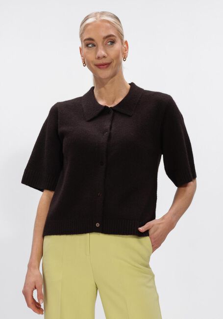 Braune NEO NOIR Blusen CUNNA KNIT BLOUSE - large