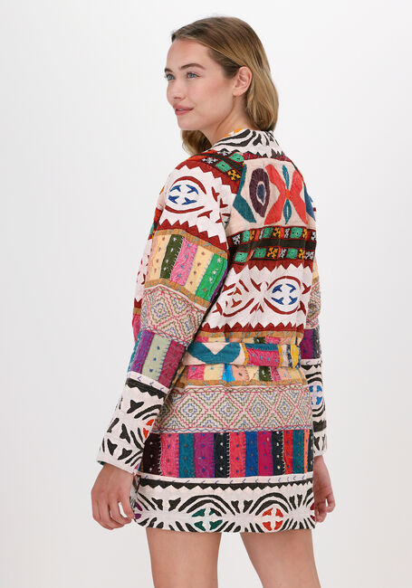 Mehrfarbige/Bunte SISSEL EDELBO Kimono MARRAKESH MULTI PATCH WORK JAC - large