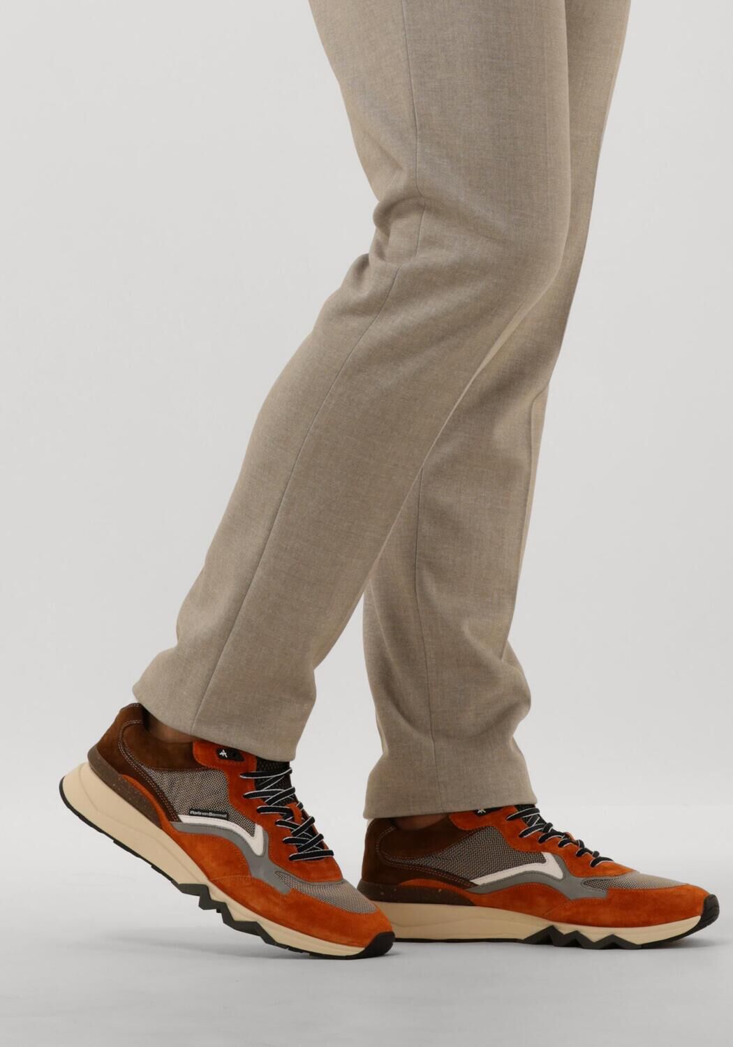 Cognacfarbene FLORIS VAN BOMMEL Sneaker Low SFM-10178 DE ZAGER - large