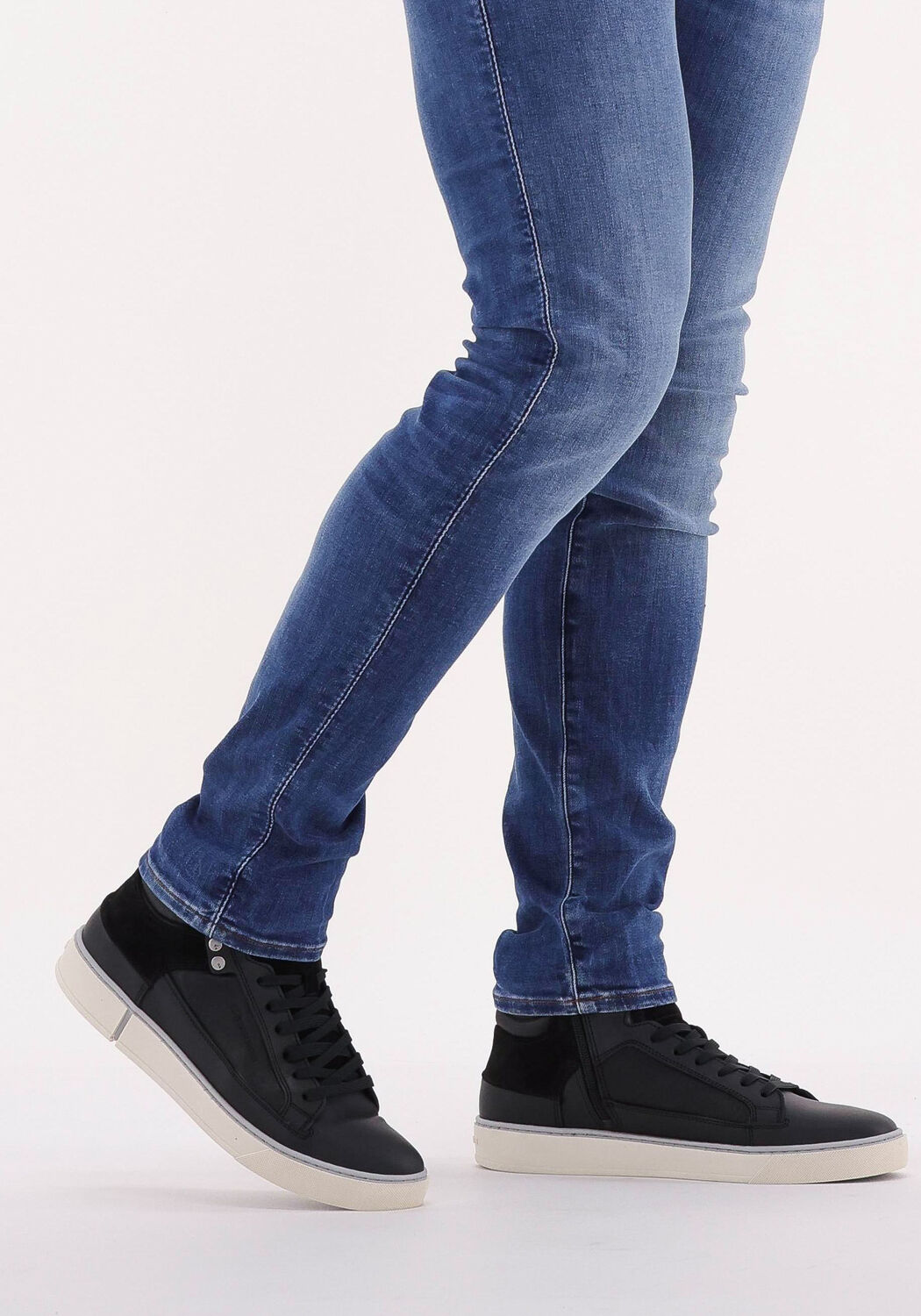 Schwarze G-STAR RAW Sneaker High RAVOND MID BSC DNM M - large